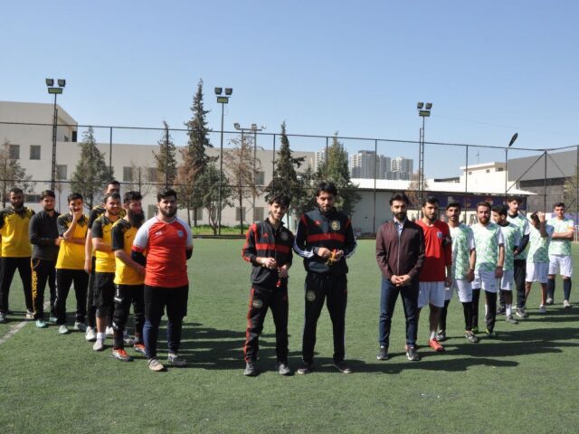 یاری کۆتایی پاڵەوانیەتی تۆپی پێ، بۆ قوتابییانی کۆلێژەکەمان ئەنجامدرا